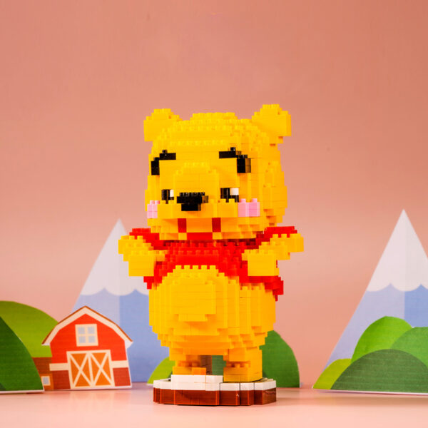 Winnie The Pooh Micro Building Blocks Disney Bear Tigger Eeyore Piglet Mini Diamond Brick Figures Toys