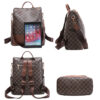 Women Backpack Designer High Quality Soft Leather Simple Fashion Backpack Large Capacity Antitheft Shoulder Bags Travel Backpack