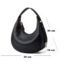 ZOOLER Original Cow Bag Fashion Luxury Real Leather Bags Handcraft Ladies Women Handbag Second Cow Skin Half Moon Purses#SC1005