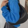 ZOOLER Original Cow Bag Fashion Luxury Real Leather Bags Handcraft Ladies Women Handbag Second Cow Skin Half Moon Purses#SC1005