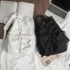 raucohouse Korea niche backpack canvas drawstring Tide brand men's bag college school travel purse
