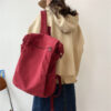 version of Korean Mori literature and art, ancient sense schoolbag, old washed rucksack, high school, college shoulder bag,