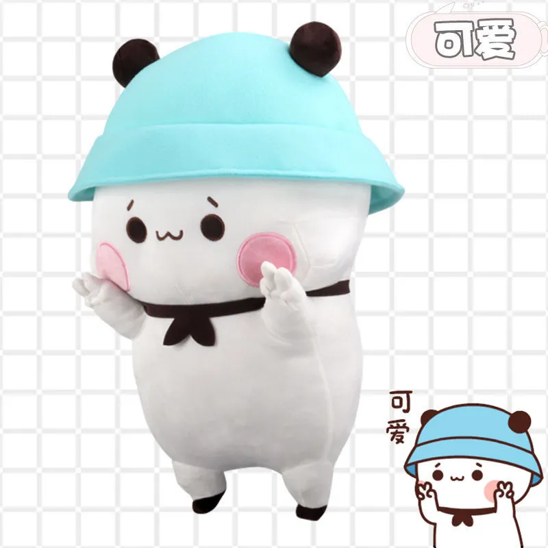 1 2pcs Cute Bubu And Dudu Panda Plush Toy Cartoon Panda Bear Doll Soft Stuffed Pillow