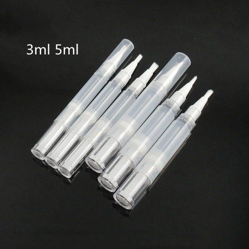 10 30pcs Empty Nail Oil Pen With Brush Liquid Foundation Refillable Bottles 3ml 5ml Travel Size