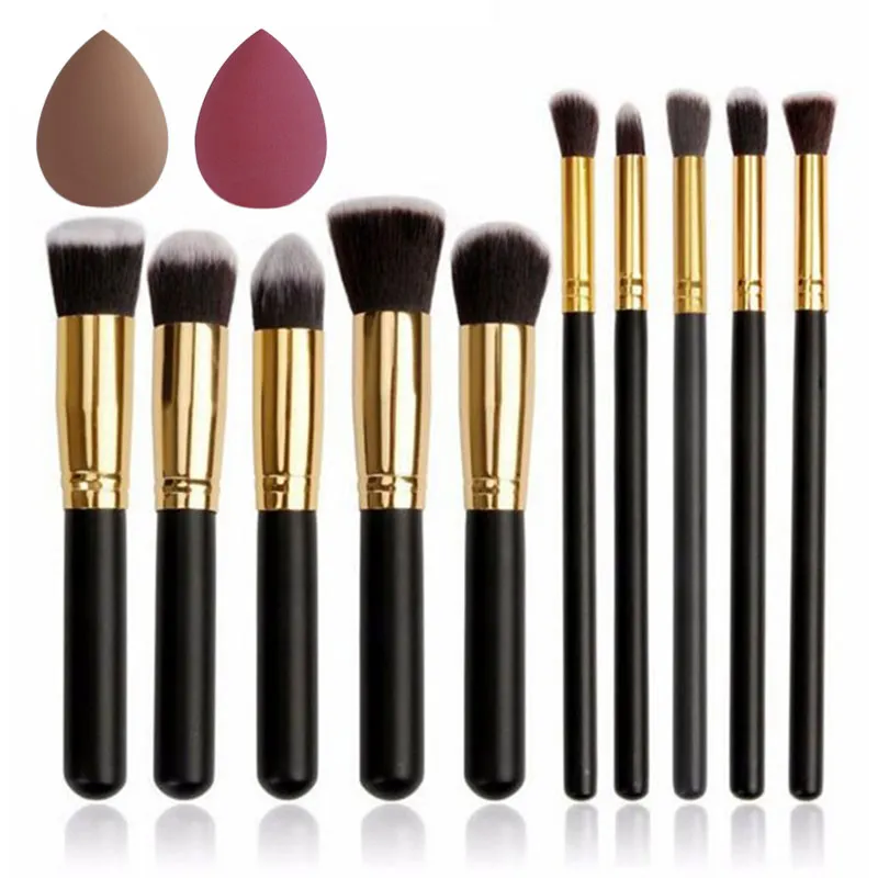 10 Pcs Makeup Brushes Set High Quality Professional Set Kits Cosmetics Full Set Beauty Eyeshadow Make