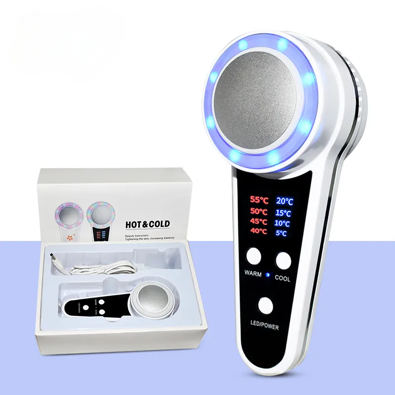 Cold And Hot Compress Introduction Instrument Color Light Beauty Instrument Shrink Pores And Firm Skin Cold