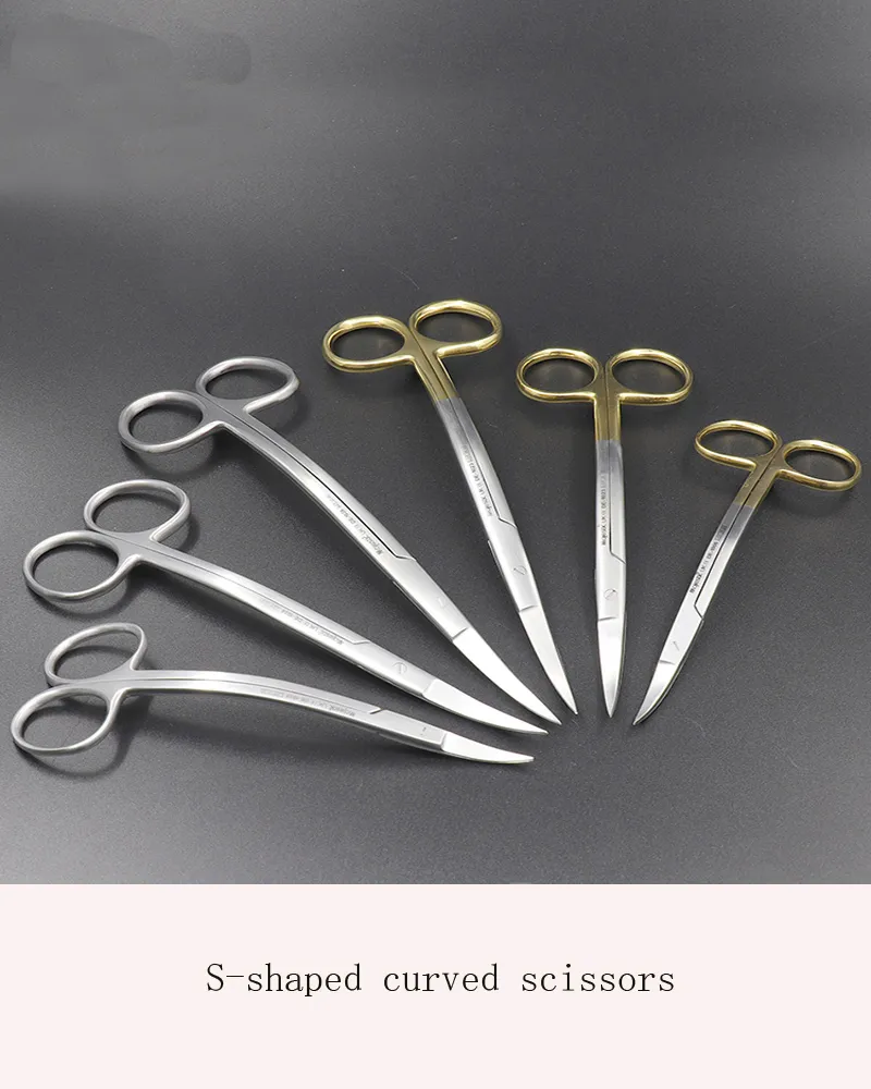 Cosmetic Plastic Instruments Materials Dental Tools S Curved Scissors For Removing Stitches Medical Dental Pets