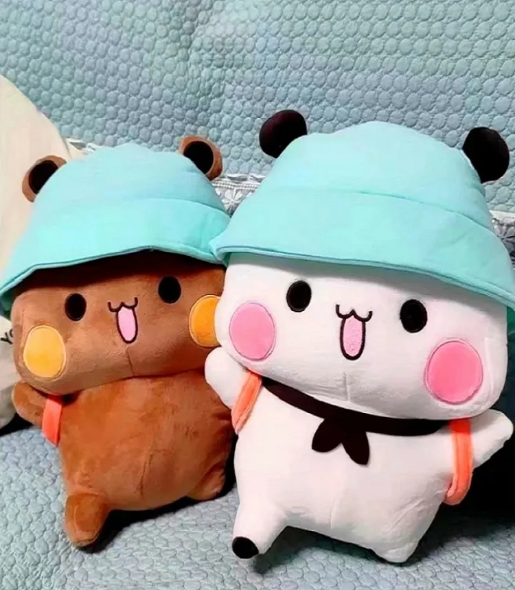 Cute Bubu And Dudu Panda Plush 40cm Cartoon Panda Bear Doll Kawaii Stuffed Pillow Toys Room