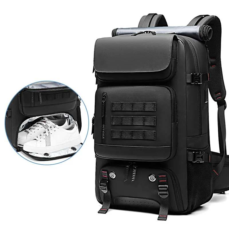 Men Travel Backpack 60l Outdoors Backpack Mountaineering Bag Waterproof Laptop Backpack Business Backpack With Separate Shoe