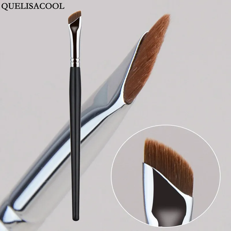 New 2pcs Blade Makeup Brushes Angled Thin Eyebrow Brush Flat Fine Eyeliner Brush Professional Liner Brow