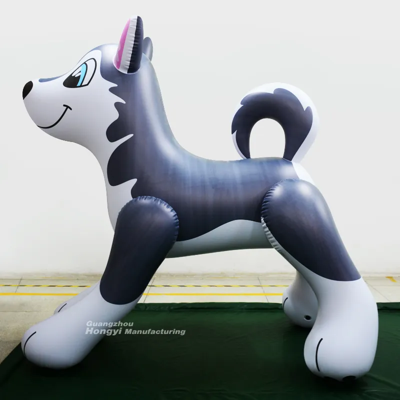 Pvc Gray Husky Inflatable Advertising Promotion Dog Decorative Toys