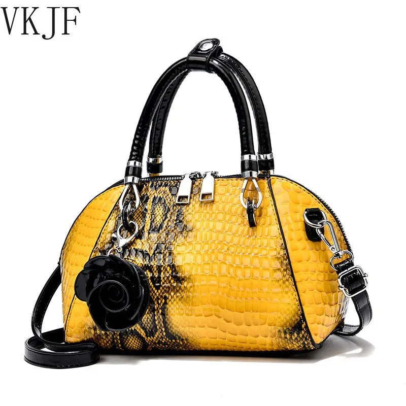 Women S Bags 2023 Crocodile Pattern Shell Bags New European And American Fashion Handbags Large Capacity