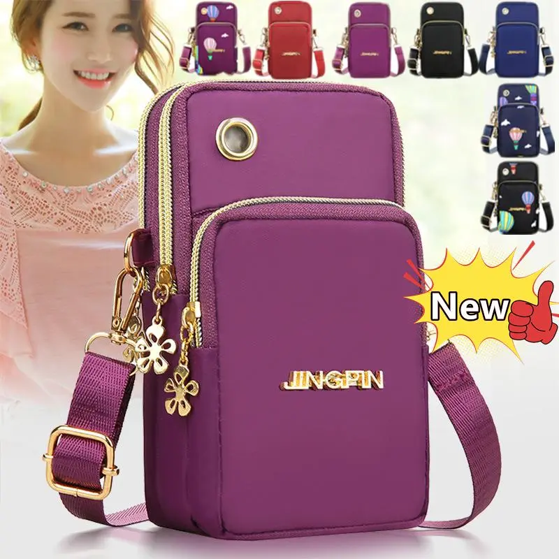 New Fashion Balloon Mobile Phone Crossbody Bags For Women Shoulder Bag Cell Phone Pouch With Headphone